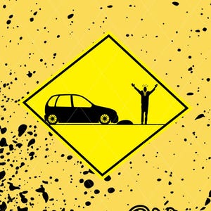 funny lowered car sticker