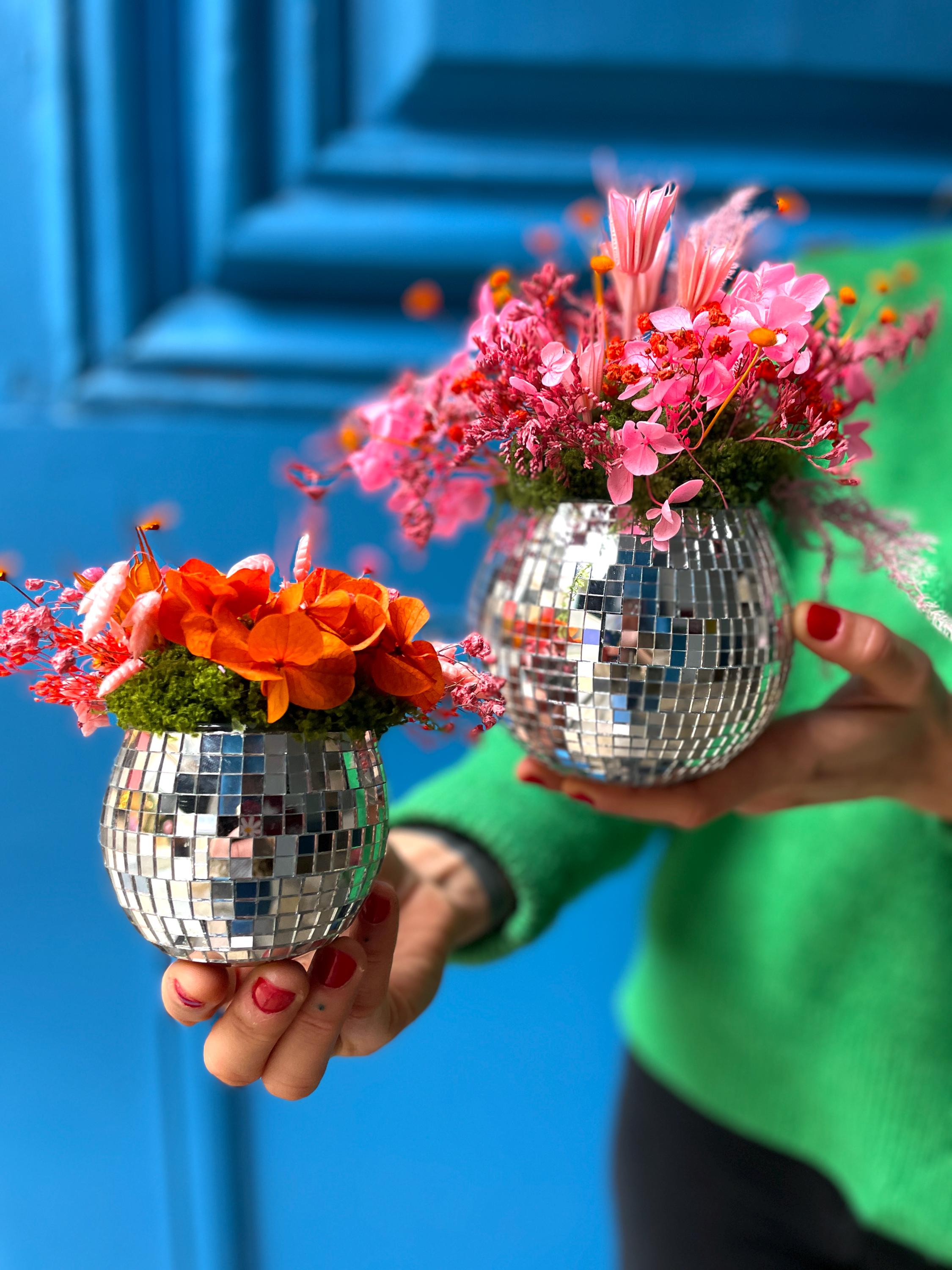 Boule Disco Miroir Cerise | Miroir en Verre décor de Boule Disco