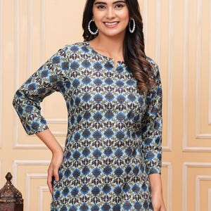 white christmas dresses HALDI SHORT KURTI I Printed designer kurti set – Studio 149 Fashion