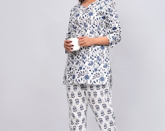 Dampyjamas i bomull – Lättsittande pyjamas för natt och mys