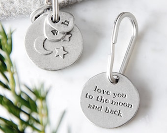 Love You To The Moon And Back Keyring