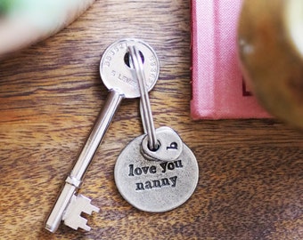 Love You Keyring for Grandma, Granny, Gran, Nannie, Nanny, Nana, Nan or Nonna