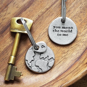 You Mean the World to Me/Us Keyring