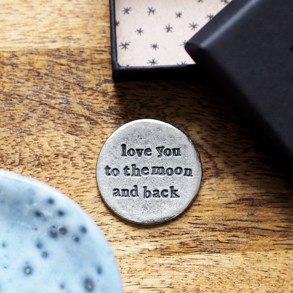 Love You to the Moon and Back Pocket Token