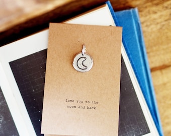 Love You to the Moon and Back Keyring Charm