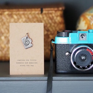 Little Moments and Memories Camera Keyring Charm