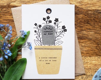 Forget Me Not Plant Marker