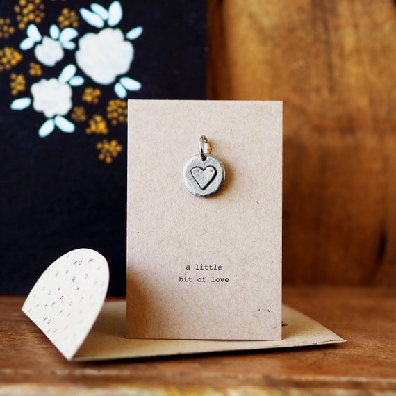 A Little Bit of Love Heart Keyring Charm
