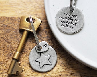 You are Capable of Amazing Things Star Keyring