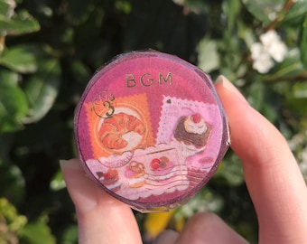 BGM Dessert Post Office Stamps Washi Tape - Kawaii Stationery Made in Japan