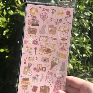 MIND WAVE Choupinet Seal Classical Voyage Sticker Sheet - Kawaii Stationery Made in Japan