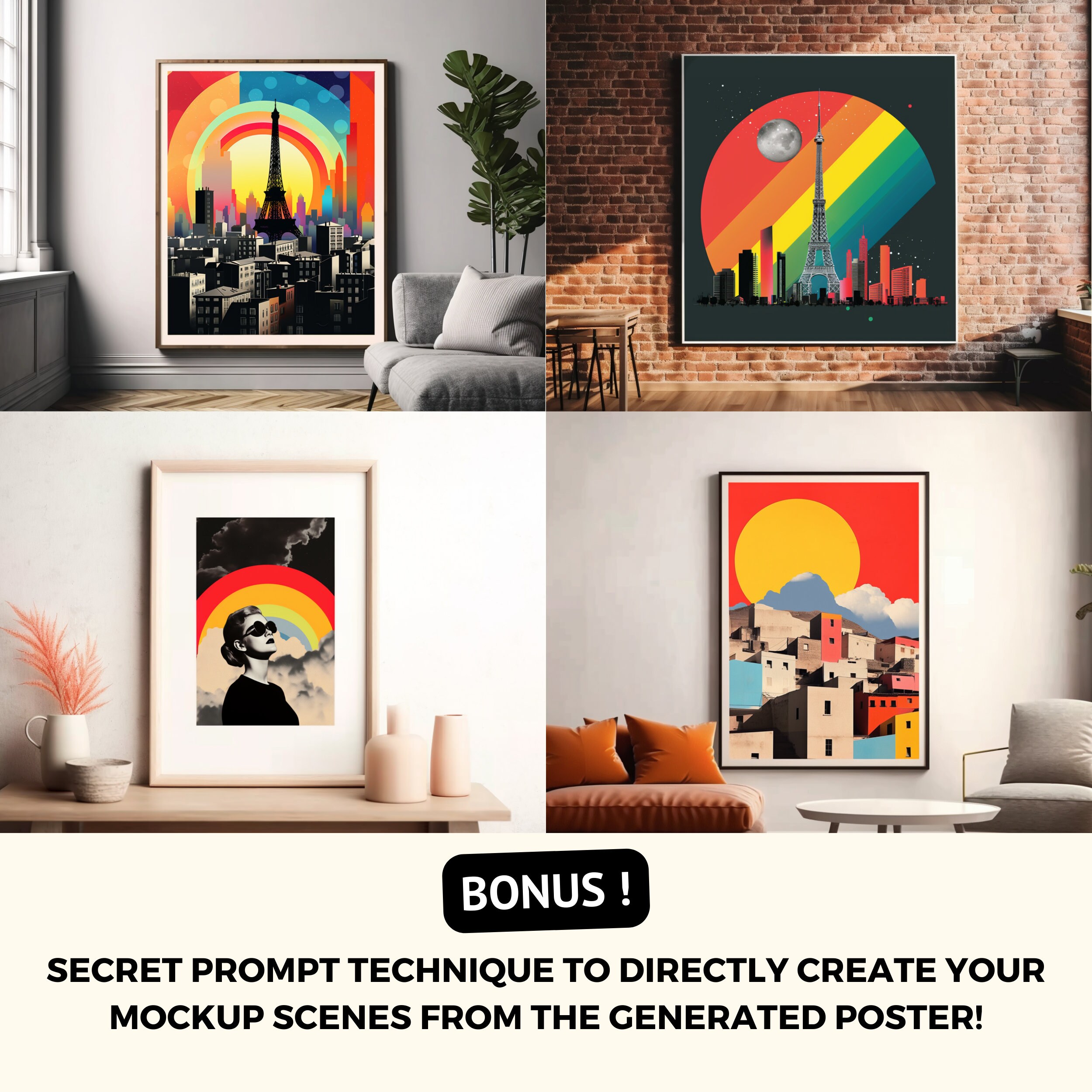 Midjourney Prompts for Ai Wall Art Canvas Print (Instant Download) - Etsy