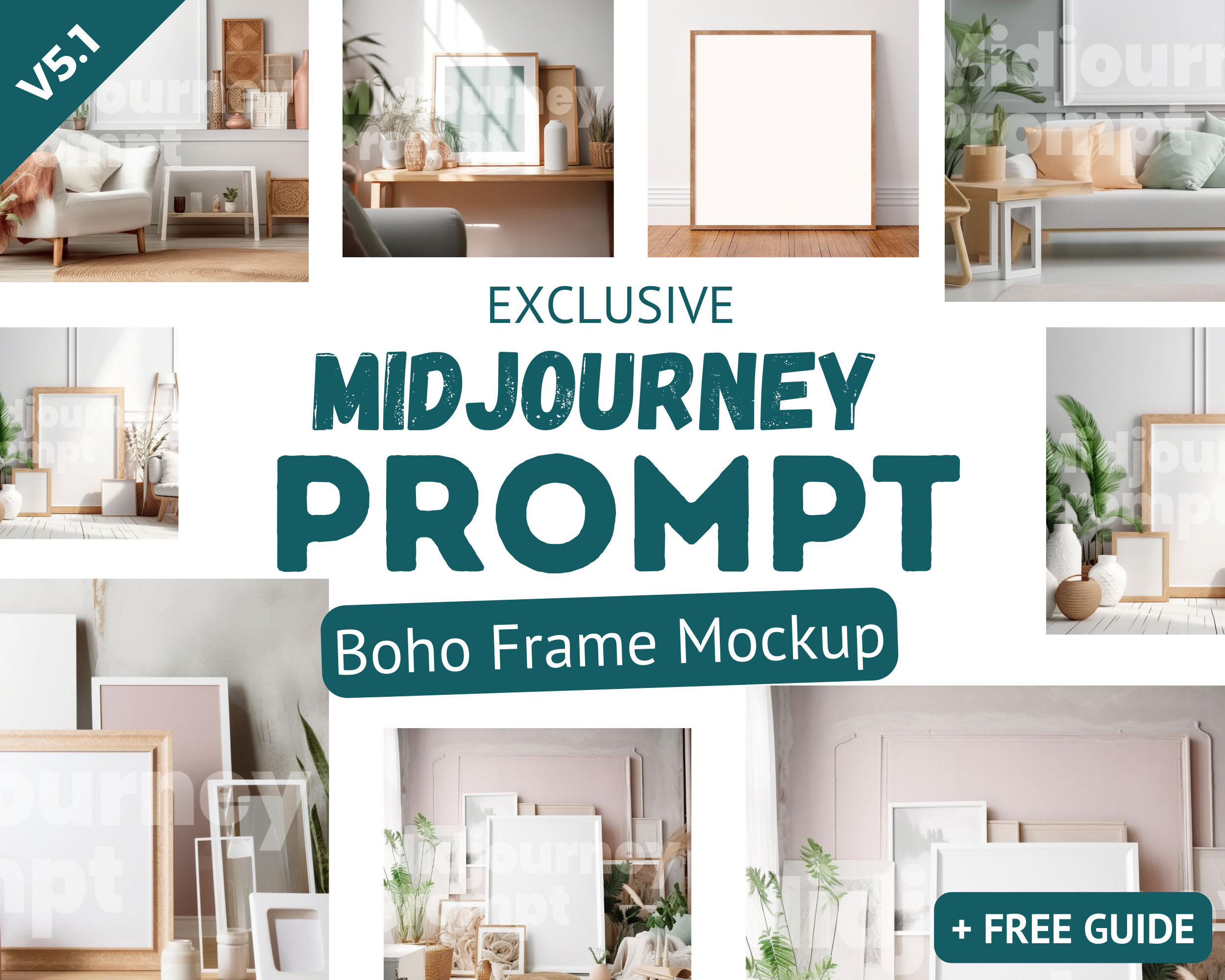 Mockup Midjourney Prompt Trendy Prompt 2023 Boho Etsy