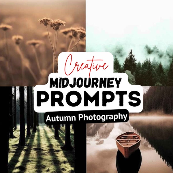Photography Midjourney Prompts for Magazine Illustration Travel Blog Advertising, Ai Artwork Nature Photo, Create Realistic Autumn Landscape