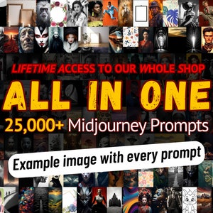 25000+ Midjourney Prompts Bundle Midjourney Guide Poster Designs Midjourney Poster Prompt Midjourney Ready to Use Prompt