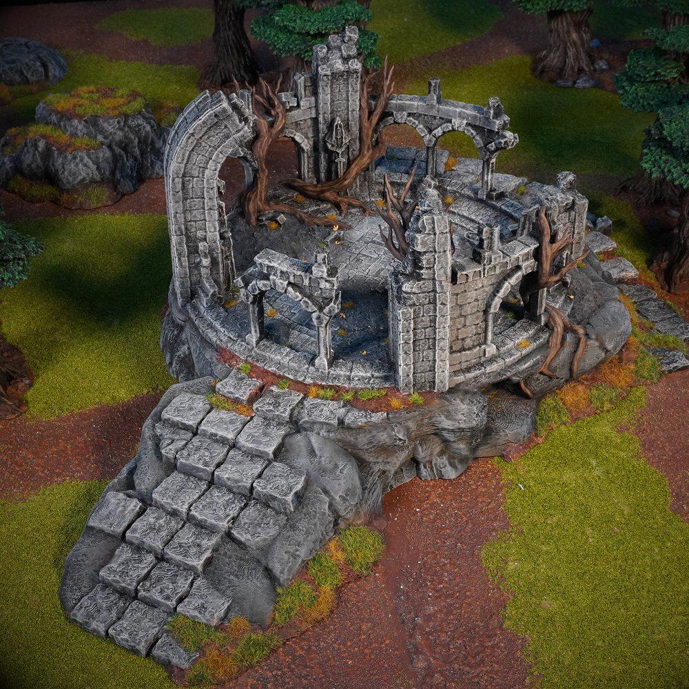 Set Terreno Per Wargaming - Colline Con Finitura Erba, Scatola Media