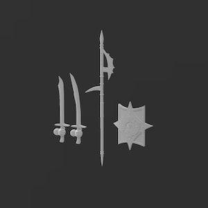 Easterling Black Dragon Shields - MESBG, Lord of the Rings, 3D Printed (4 Pack)