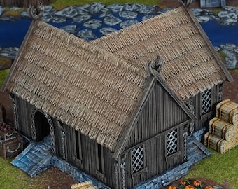 Merchant House - Koninkrijk Saksen – Rohan Saxon Wargaming-landschap van 28 mm