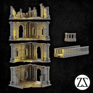 Civis Tower Runied - Zorpsector Rome (Sci-fi, Gotisk/Romersk) - Zorpazorp Terrain