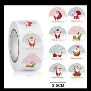 100x kerststickers