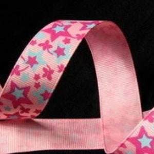 Grosgrain lint 23 mm sterren