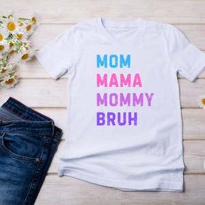 Mamá, Mamá, Mami, Hermano Descarga digital en archivos pdf y png, regalo DIY para el Día de la Madre, descarga instantánea para imprimir