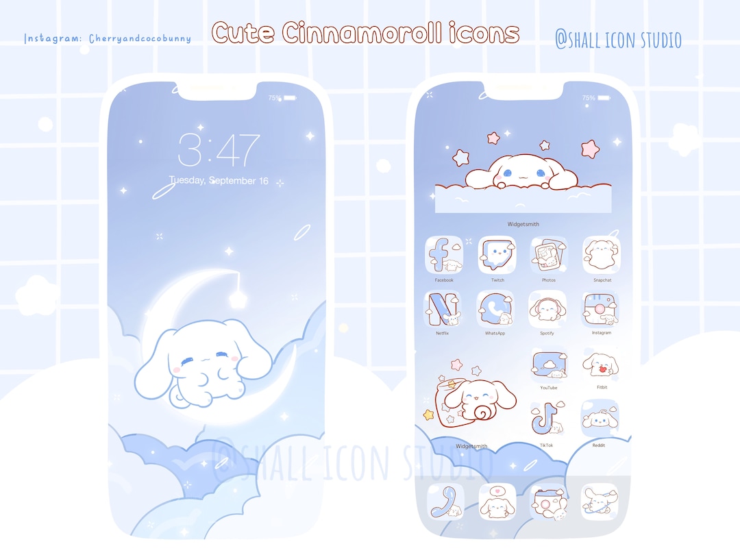 Adorable Cinnamoroll Icons for a Delightful Aesthetic