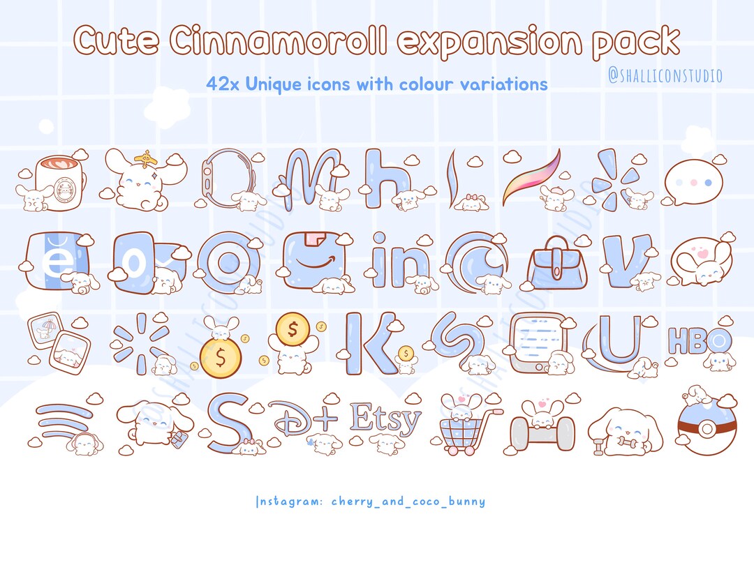 Adorable Cinnamoroll Icons for a Delightful Aesthetic