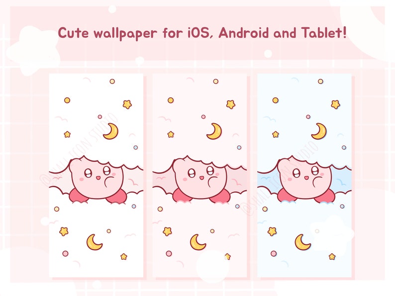 Cute K I R B Y Icon set, Cute icons, Pink icon set, iOS and Android app icons, Widgets, Wallpapers for phone and iPad, Aesthetic Icon pack image 6