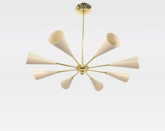 Stilnovo chandelier for ceiling light fixture for ceiling décor Sputnik chandelier 6/8 Arm Mid century modern Chandelier of Home Decor Light