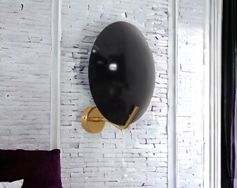 Aplique de pared Sputnik de latón hecho a mano: estilo moderno de mediados de siglo
