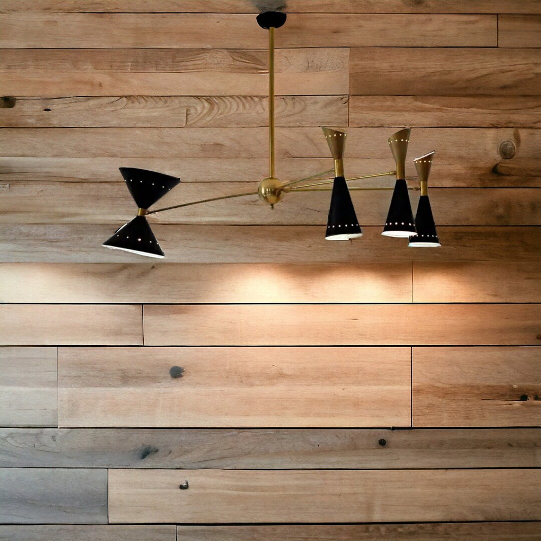 Stilnovo Style Sputnik Chandelier: Brass Mid-century Modern Light ...