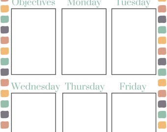 Lesson Plan Template - Etsy