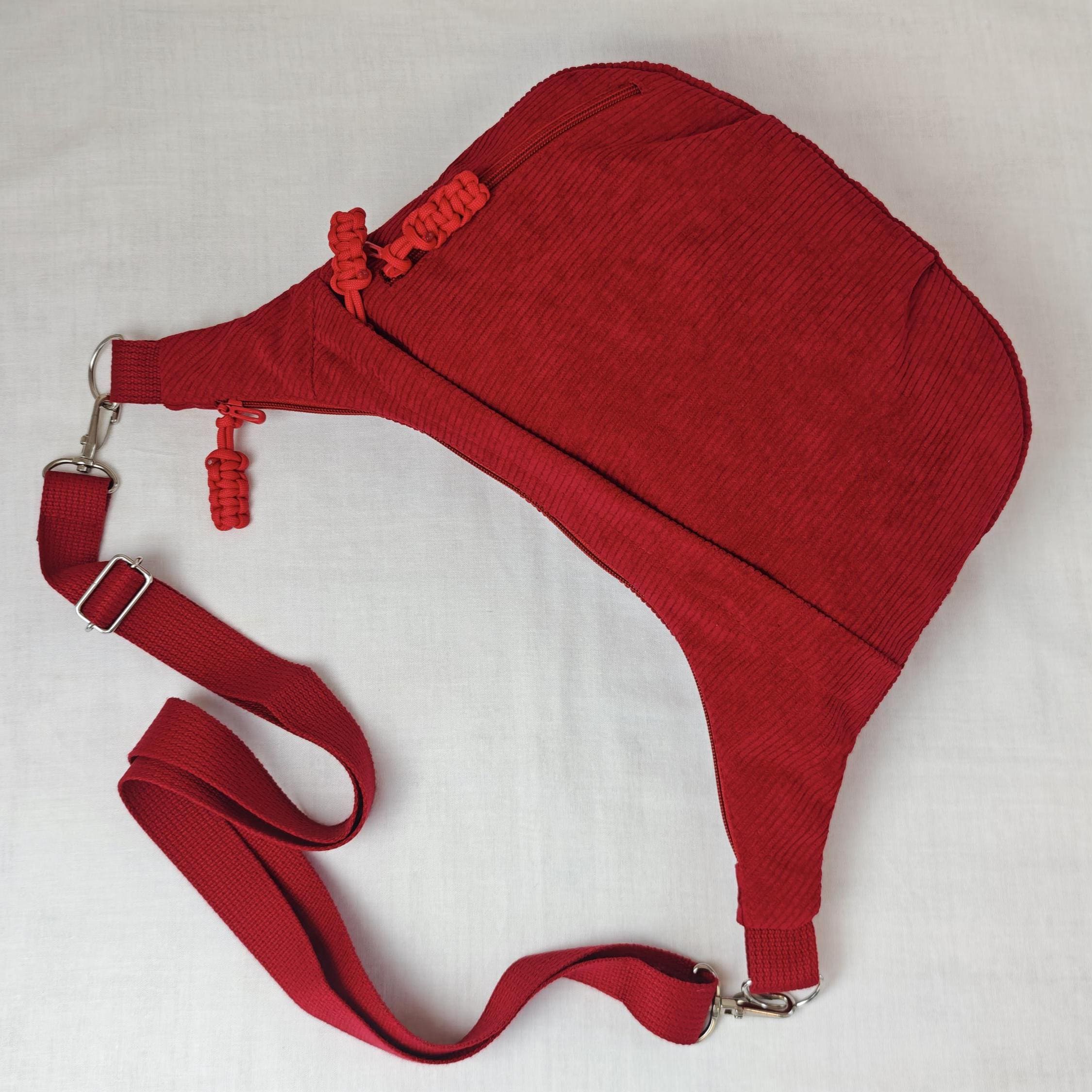 Crescent Sling Bag With Zipper Pockets and Strap - PDF Sewing Pattern ...