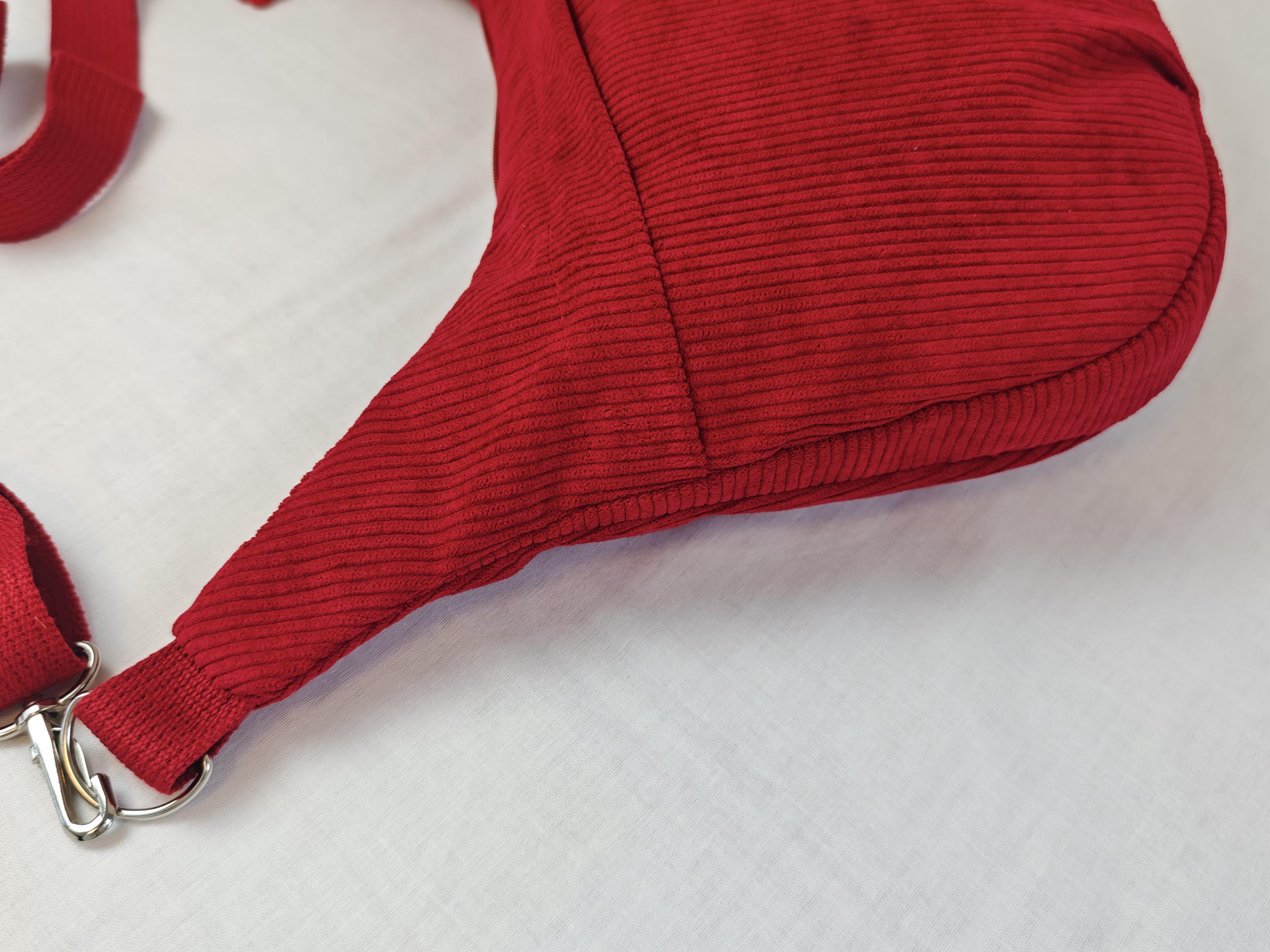 Crescent Sling Bag With Zipper Pockets and Strap - PDF Sewing Pattern ...