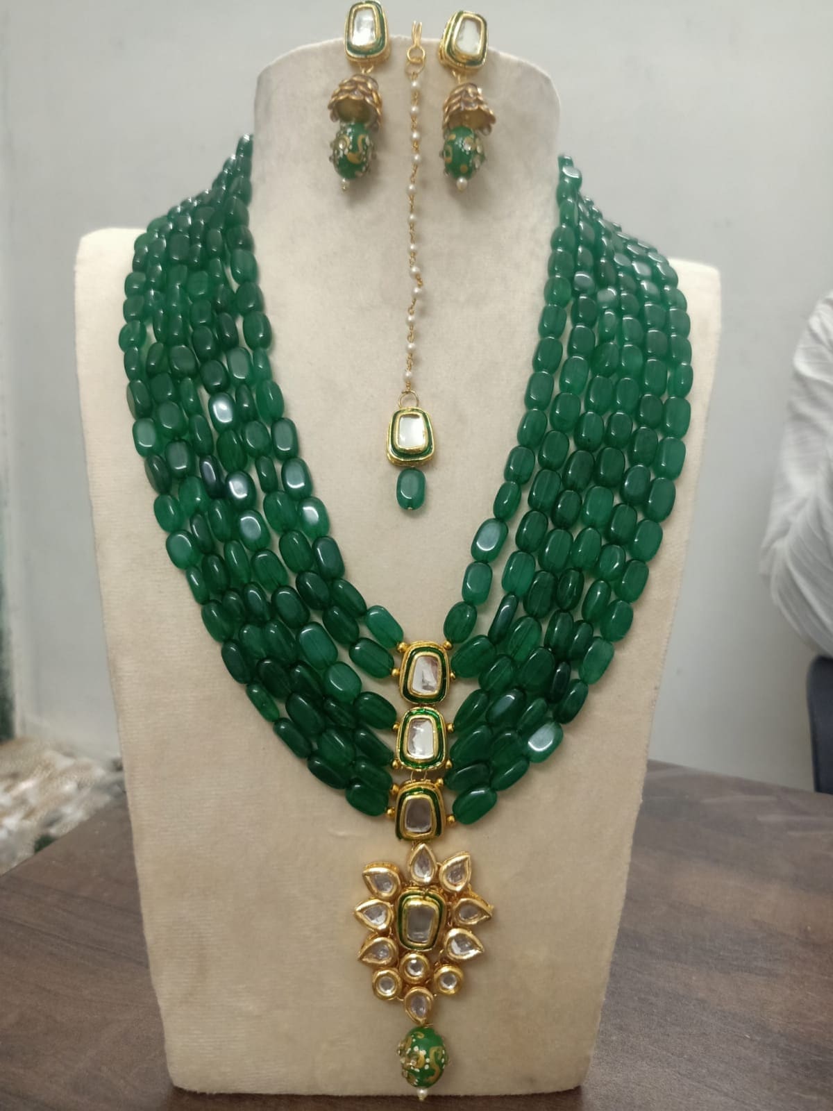Green 2024 emerald mala