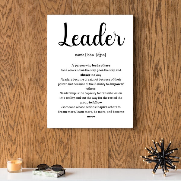 Leader Boss Art Etsy