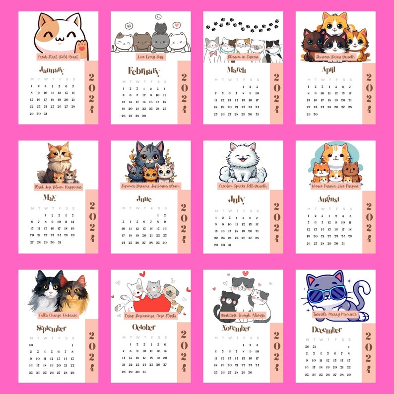 cat-calendar-2024-wall-calendar-2024-digital-download-2024-funny