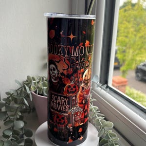 Film d'horreur Michael Myers/ Halloween le film/ Gobelet 20 oz/ Boisson chaude/ Boissons froides/ Voyage / Tasse à café d'horreur/ Halloween