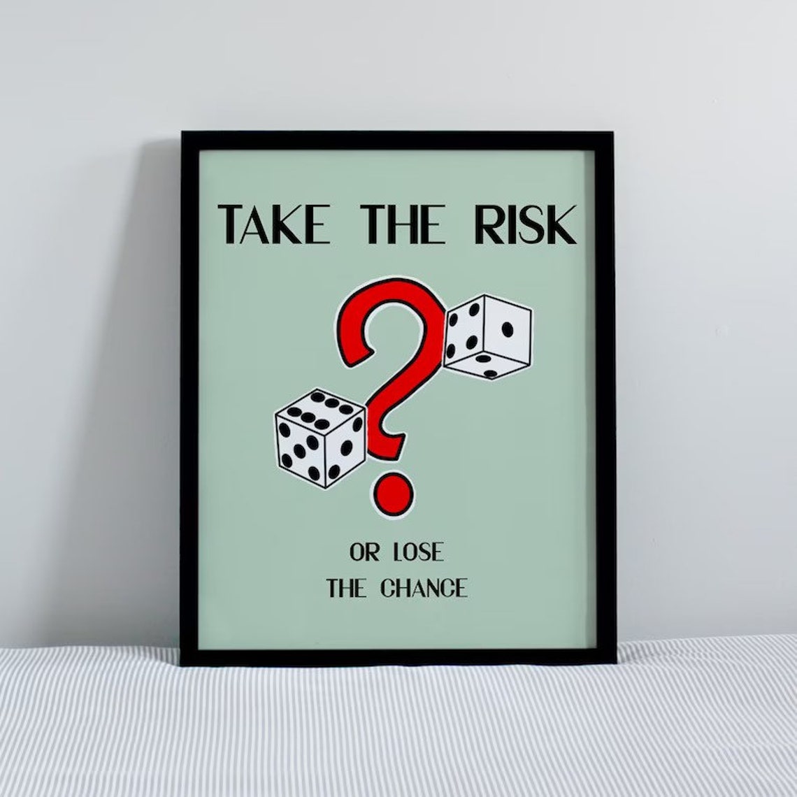 Monopoly Posters / Motivational Prints / Set of 6 / Board Game Wall Art