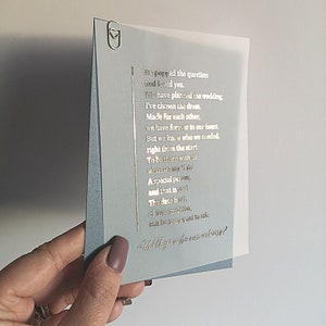 Carte Serez-vous notre témoin, Carte de proposition de témoin de mariage, Carte de demande de témoin de mariage, Demande de témoin, Carte de témoin de mariage, Bleu