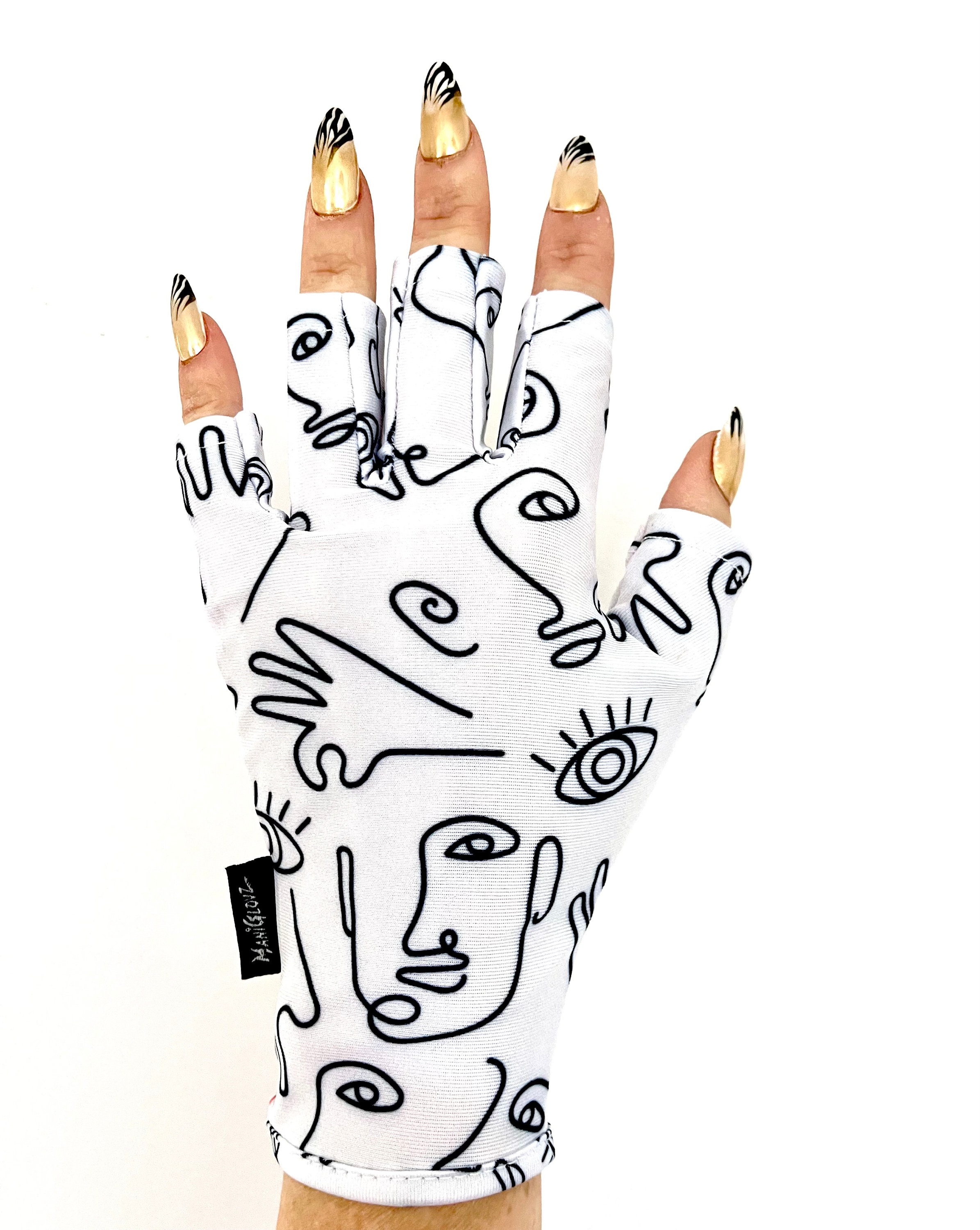 UPF 50+ UV Protective Manicure Gloves: Dermatologist Recommended