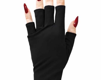 ManiGlovz The Original Dermatologist recommended UPF 50+ UV Protective Glove- Black Magic