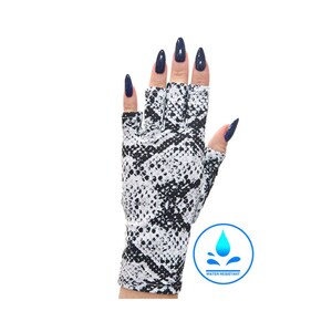 ManiGlovz The Original Dermatologist recommended UPF 50+ UV/ LED Manicure and Sunblock Protective Glove - Slither Chic