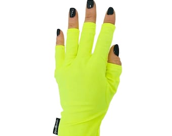 ManiGlovz The Original Dermatologist recommended UPF 50+ UV/ LED Protective Glove - Electric Sun