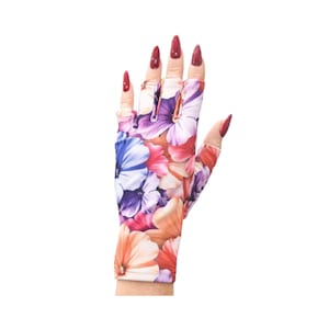 ManiGlovz The Original Dermatologist recommended UPF 50+ UV/ LED Protective Glove - Blossoms