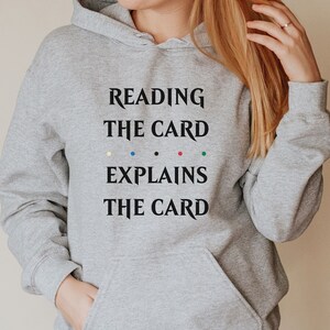 Reading the Card Explains the Card, MTG, Magic, Magic Card, Magic the Gathering, Hoodie, Hooded Sweatshirt