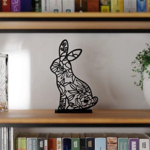 Floral Easter Sculpture Rabbit, Easter Bunny, Easter, Holidays, Decoration