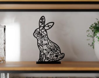 Floral Easter Sculpture Rabbit, Easter Bunny, Easter, Holidays, Decoration