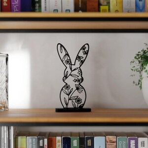 Floral Easter Sculpture Rabbit, Easter Bunny, Easter, Holidays, Decoration